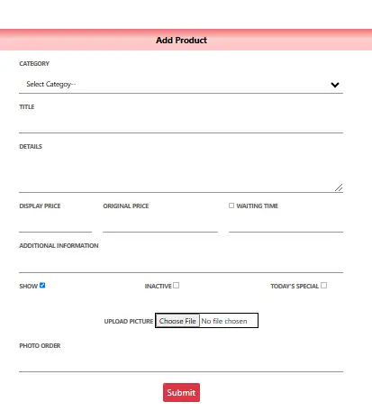 Dynamic menu card can be easily modified without printing it everytime