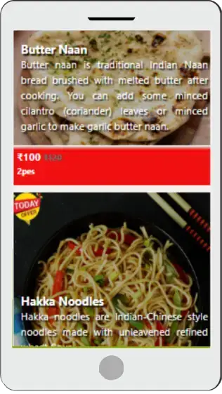 Increase order with season wise menu chart